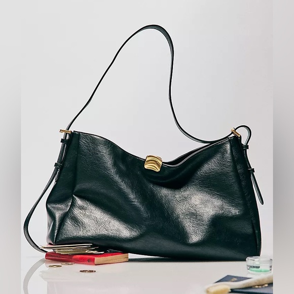 Foldover Slouchy Buckle Shoulder Bag - Picture 1 of 4